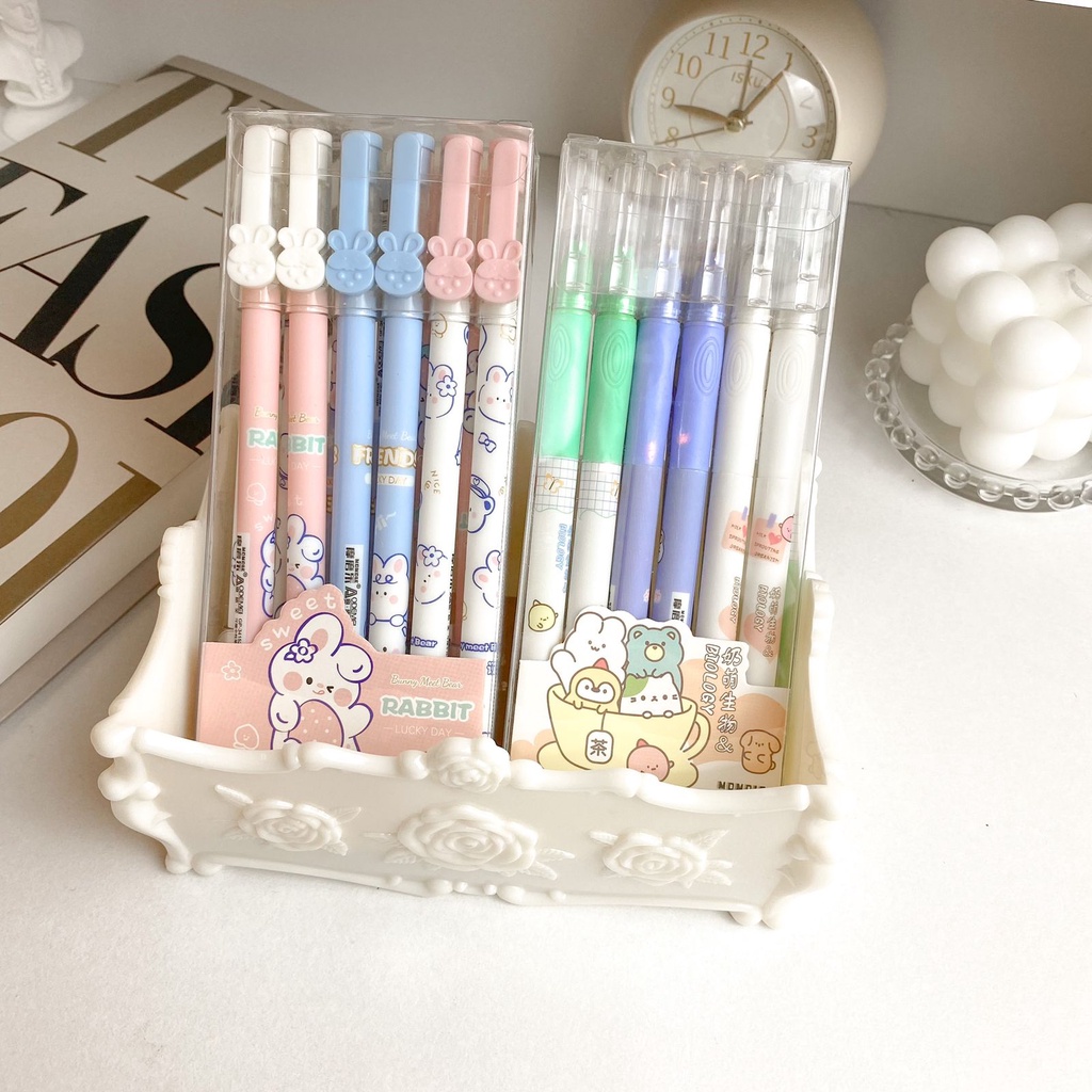 

GROSIR 4 / 8 / 12 PCS ODEMEI ERASABLE PEN GEL TINTA HITAM BISA DI HAPUS MOTIF LUCU BISA COD