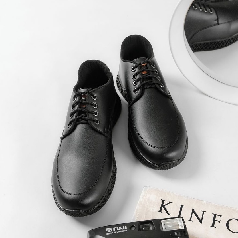 Sepatu Formal Pria Pantofel Oxford Sepatu Pria - Win Black