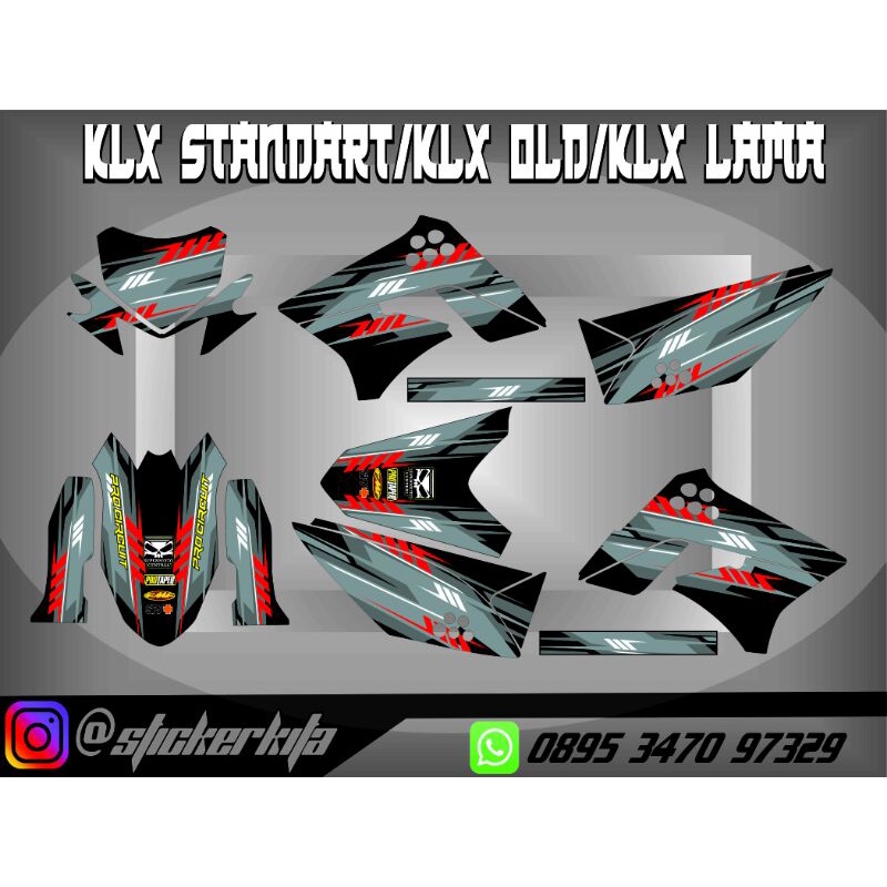 COD STICKER KLX DECAL KLX OLD STICKER KLX 150 DECAL KLX FULLBODI