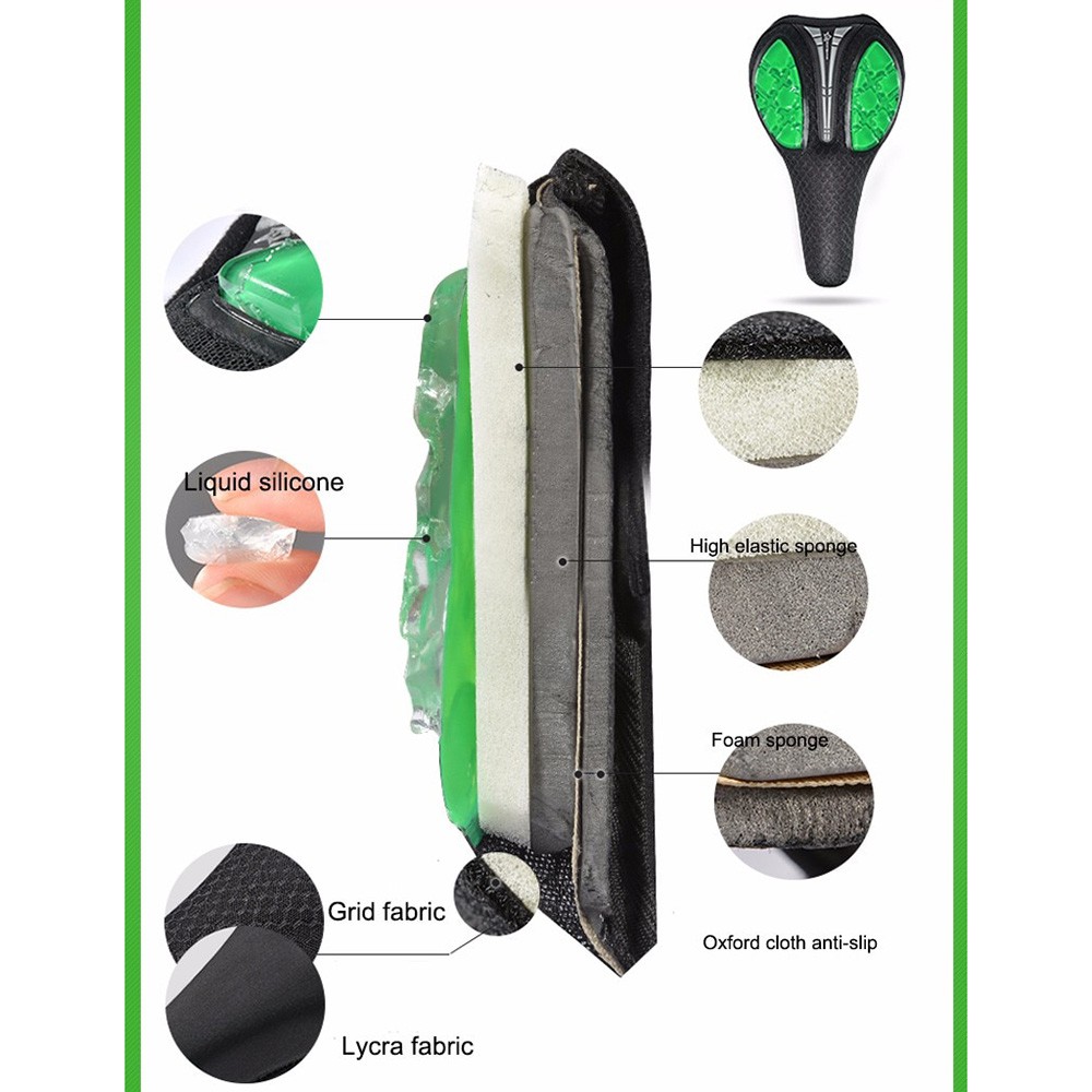 sadel sepeda Liquid Silicon Gel MTB lipat empuk saddle sepeda sadle sepeda cover jok sadel sarung jo