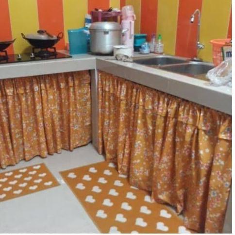 ❈ Gorden / Hordeng Dapur BAWAH KOMPOR GORDEN DAPUR ☇