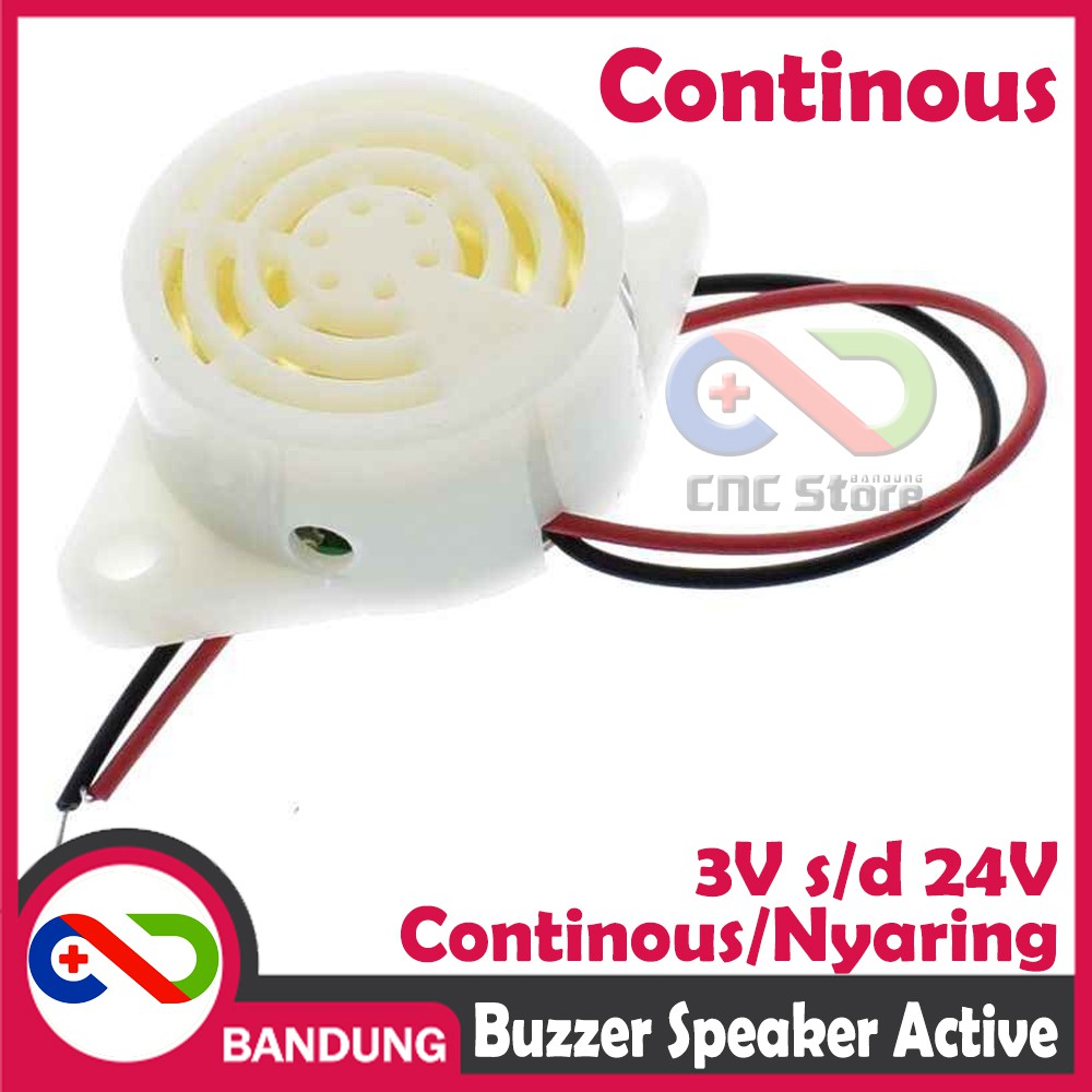 SFM-27 BUZZER SPEAKER ACTIVE PIEZO CONTINOUS 3V-24V 3-24V