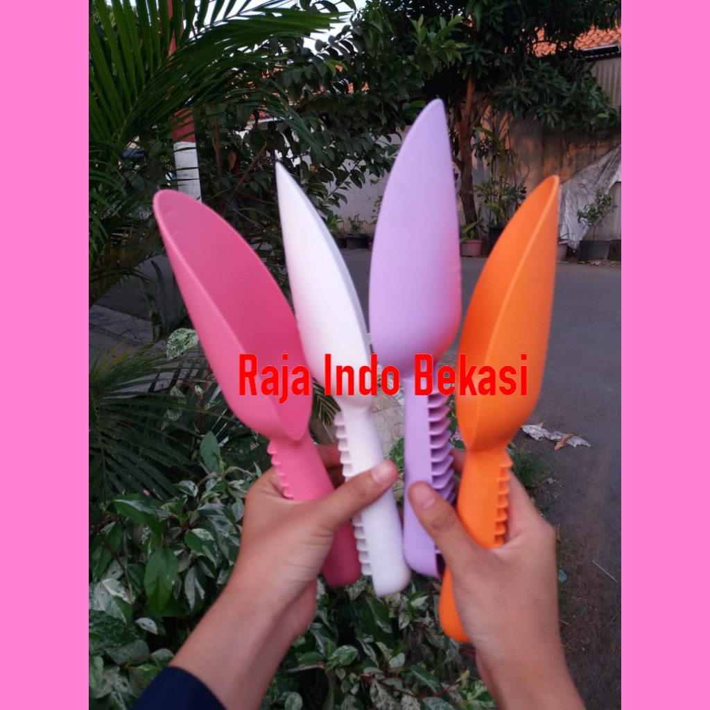 Sekop Nkt Warna Ungu Orange Pink Putih - Sekop Plastik Taman Warna Warni Sekop Mini Untuk Berkebun