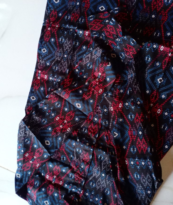 Kemeja Batik Pria Lengan Panjang Exclusive Kemeja Batik Cowok Kerja Kantoran Batik Stretch 1010