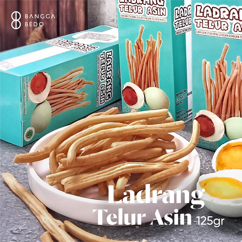 Stik/Ladrang Telur Asin 125gr Snack Gurih Khas Banyuwangi-Bangga BEDO