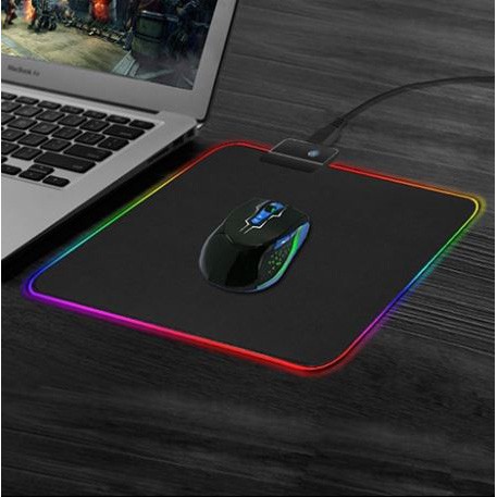 Gaming Mouse Pad XL RGB LED 300 x 900 mm - iAhead  - Black