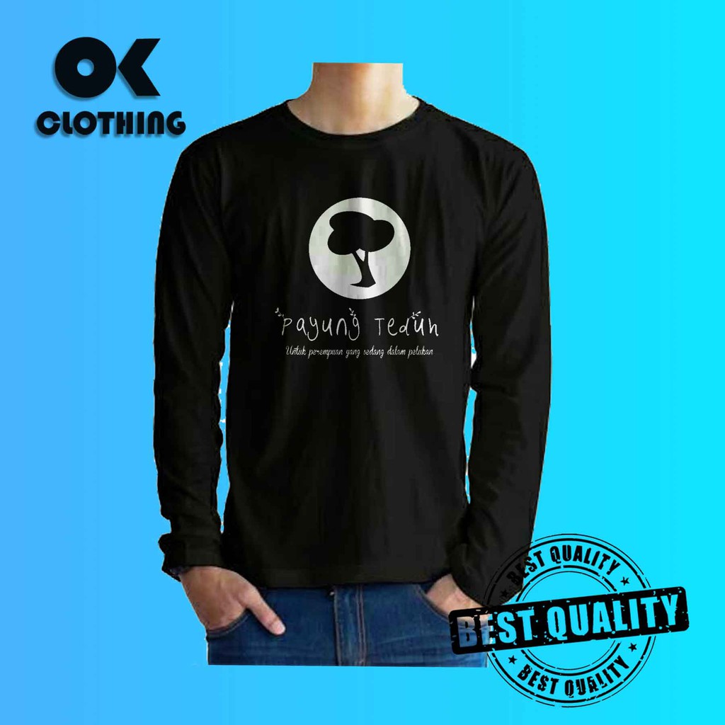 Baju Kaos Lengan Panjang Payung Teduh