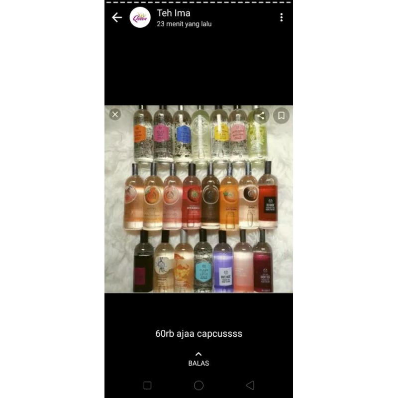 Parfum the body shop