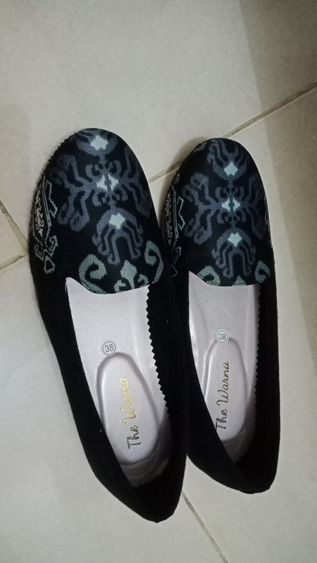 Promo Black Sale Khusus Order Po The Warna Flatshoes Sepatu Batik Wanita