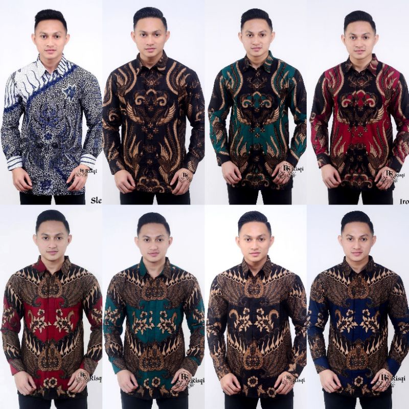 KEMEJA BATIK PRIA LENGAN PANJANG / KEMEJA BATIK MURAH / KEMEJA BATIK PRIA M L XL XXL