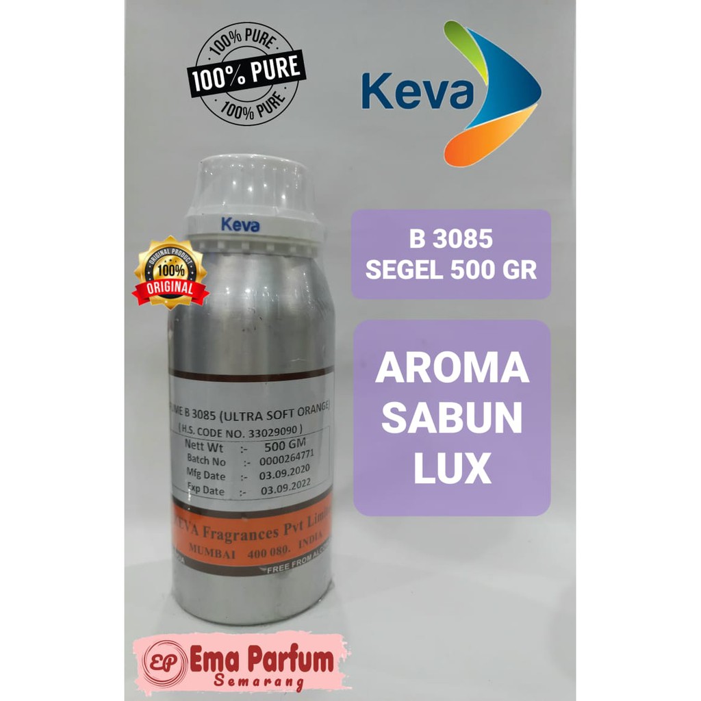 LUX 500 GRAM BY KEVA. AROMA SABUN LUX. BIBIT PARFUM MURNI SEGEL ORIGINAL.