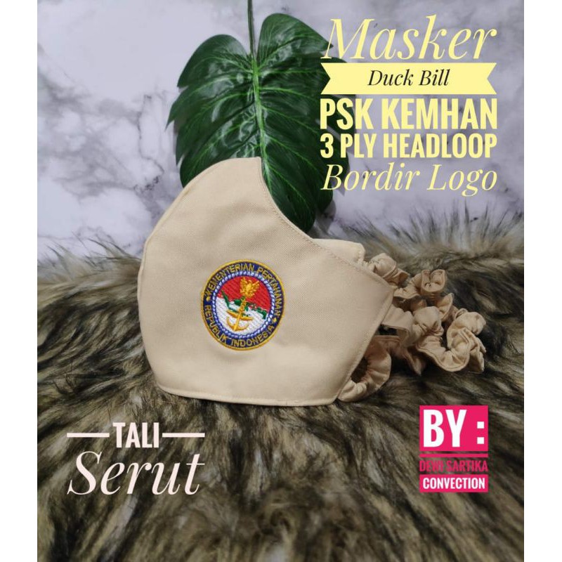 Masker PSH/PSK Kementerian Pertahanan ( kemhan)murah premium terlaris 3ply  model kf94 n Duckbill