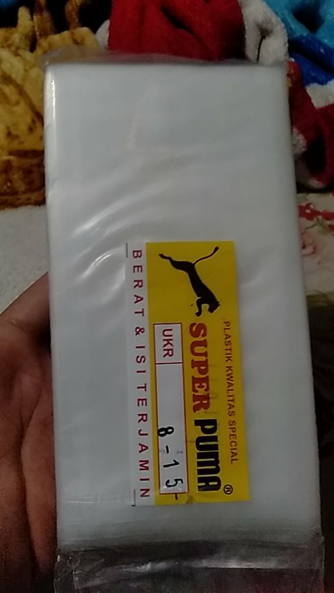 Plastik Pe Cap Puma Ukuran 8x15 Cm