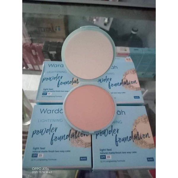 bedak padat refil wardah lightening