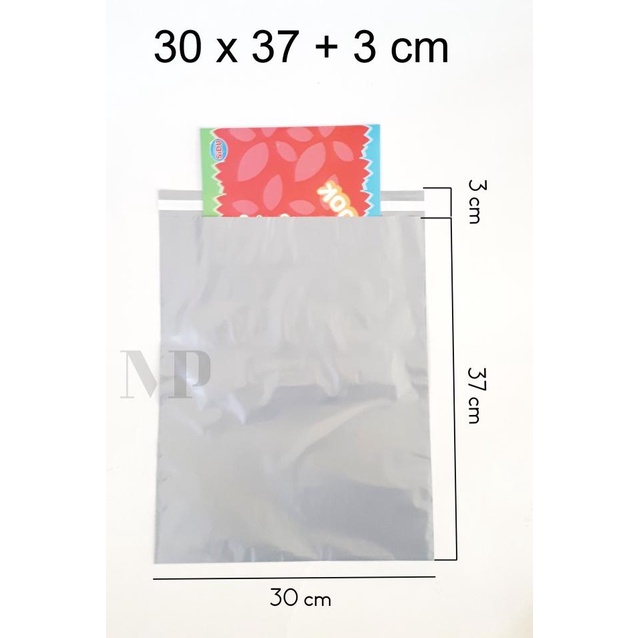 

Plastik Polymailer Silver 30x37 cm Packing Online Shop Lem Seal Glossy