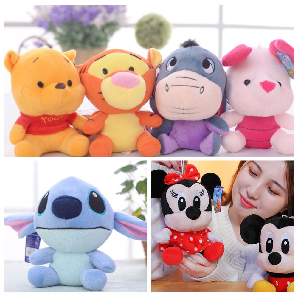 Timekey Mainan Boneka Winnie the Pooh Mini 18cm Bahan Plush Untuk Hadiah Natalulang Tahun D2Y8