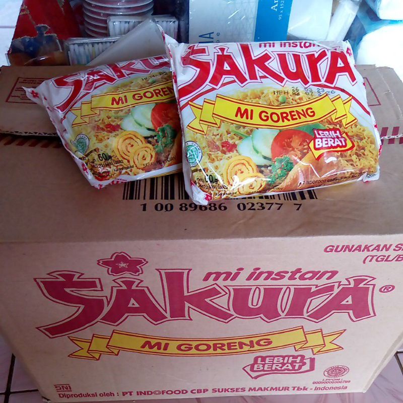 

MI GORENG SAKURA JADUL 1 Dus/Karton Isi 40 Bungkus - Mie Instan