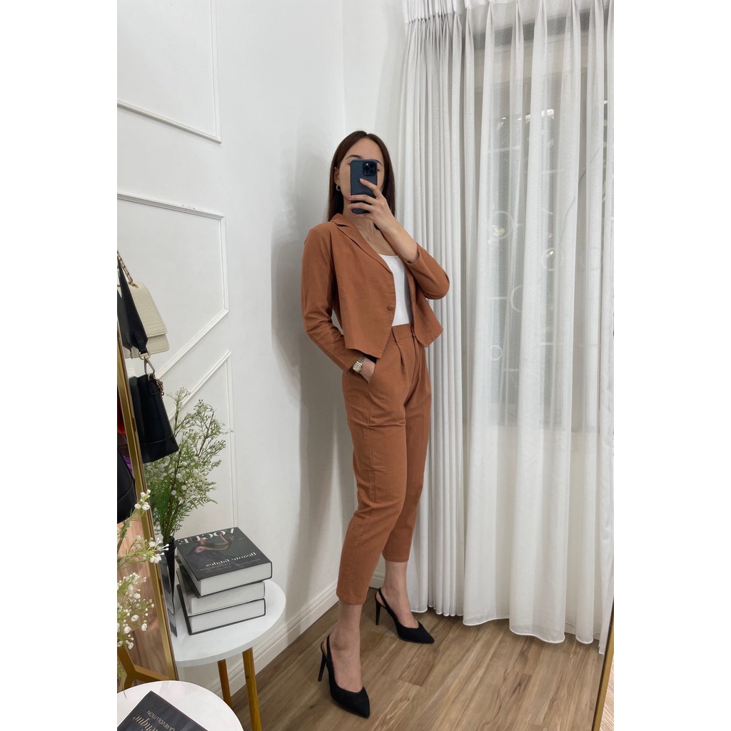 GBY CLOTHING - WINSHA ONE SET-BROWN