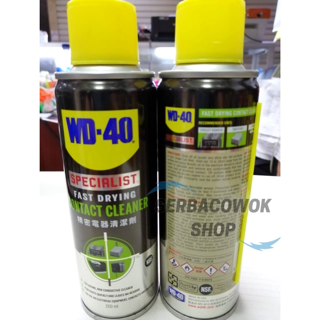 Contact Cleaner WD - 40 Specialist 200 ML Pembersih Kotoran Debu Elektrikal Termurah Berkualitas