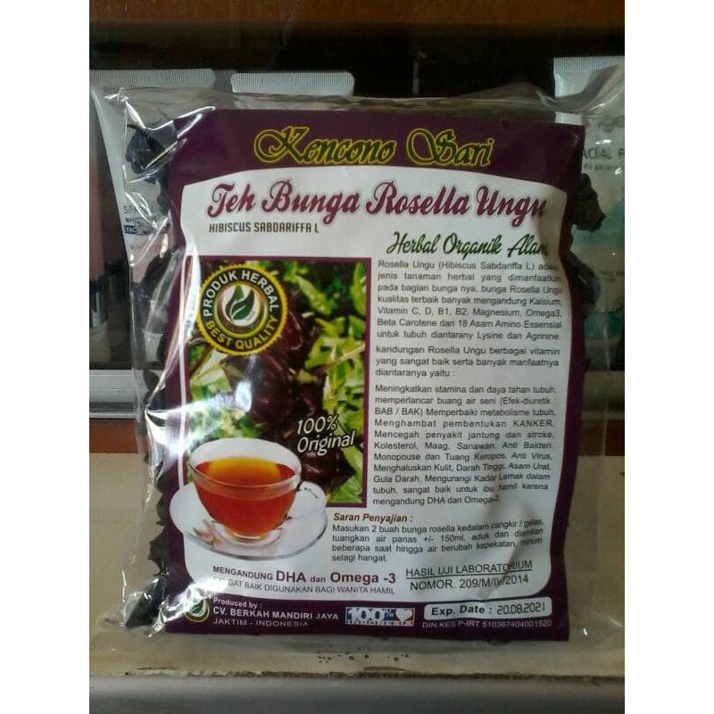 

Teh Herbal Bunga Rosella Ungu