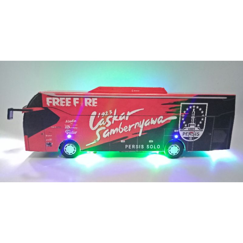 Miniatur bus RC remot control cas Persis Solo
