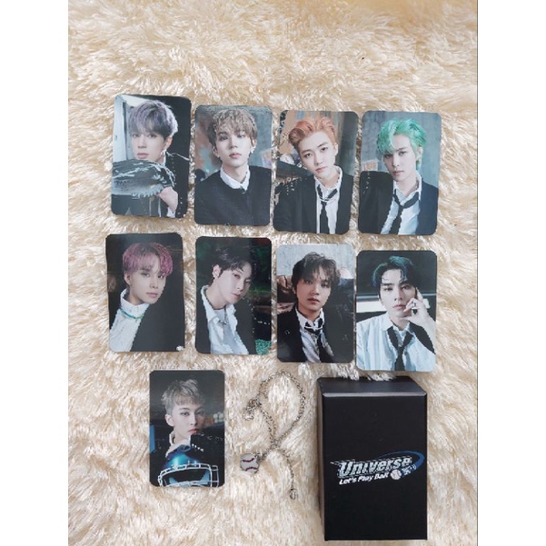 NCT U LET'S PLAY BALL PENDANT NECKLACE MARK XIAOJUN YANGYANG SHOTARO HAECHAN JAEMIN JENO PHOTOCARD P
