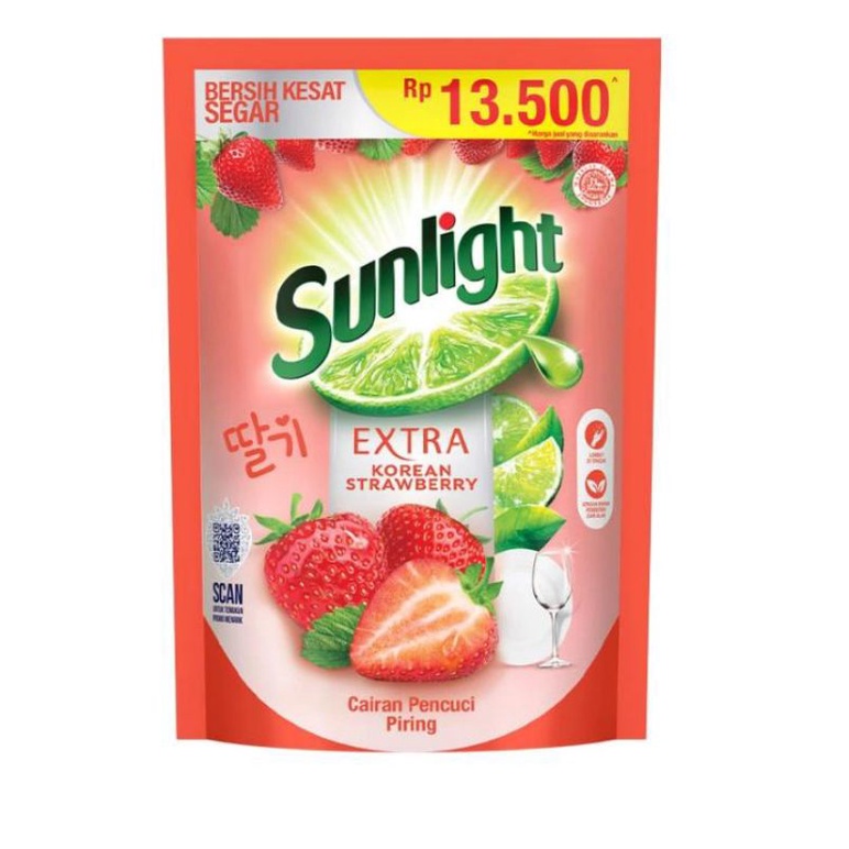 Sunlight Korean Strawberry 560ml - Sabun Cuci Piring