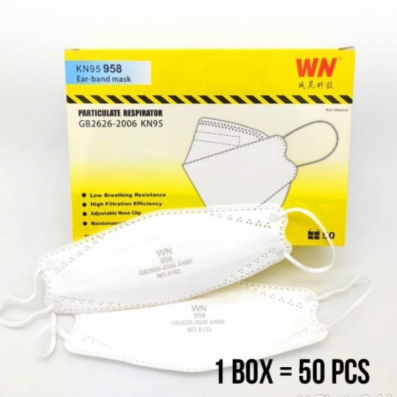 Masker KF94 Putih 4 ply evo mask isi 50 pcs KN95 WN 958