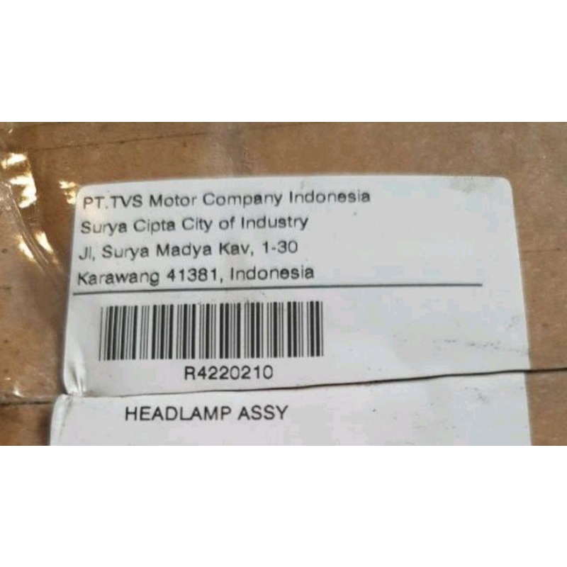 Reflektor Dazz TVS ( Headlamp Assy ) ori