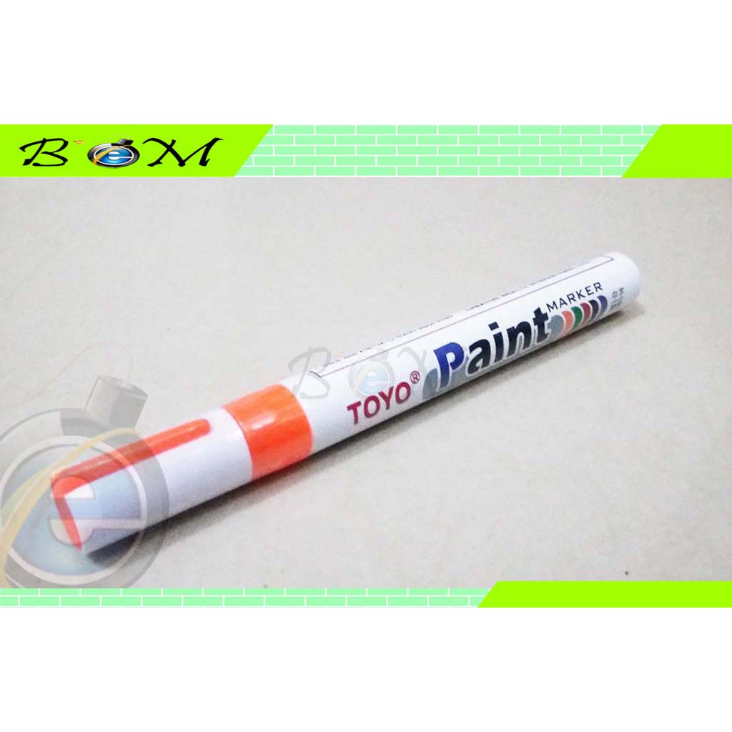 

spidol marker ban tyre toyo paint warna oren orange