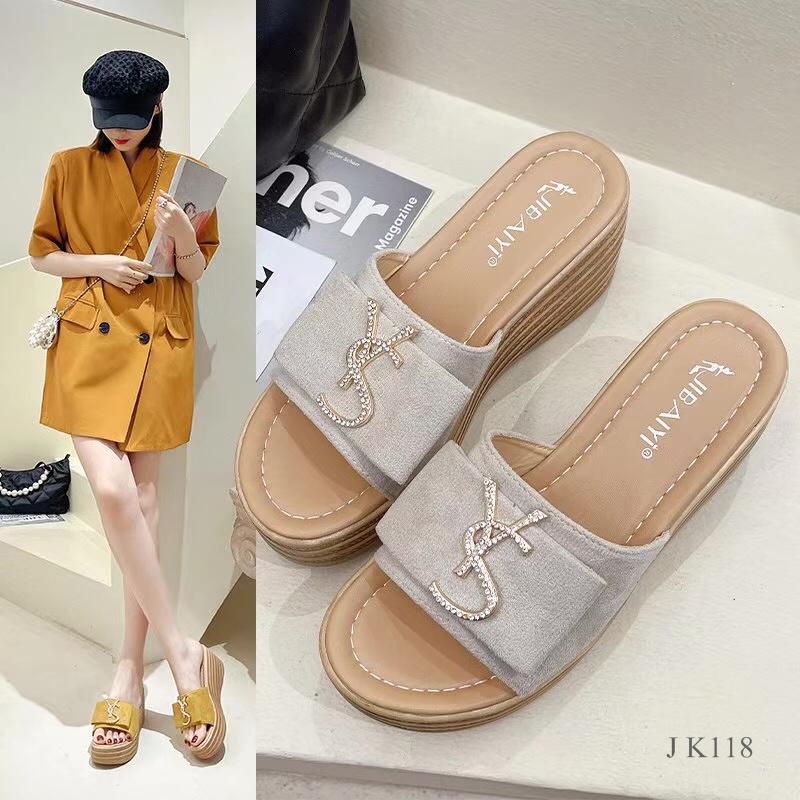 SANDAL WEDGES WANITA FASHION XAVIERA K118