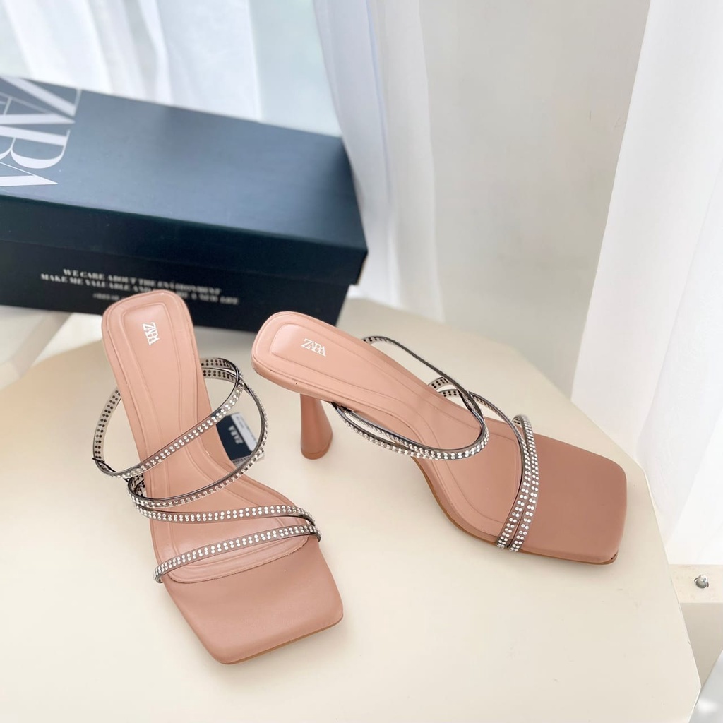 SANDAL WANITA ZS-3594 HEELS 7CM NUDE