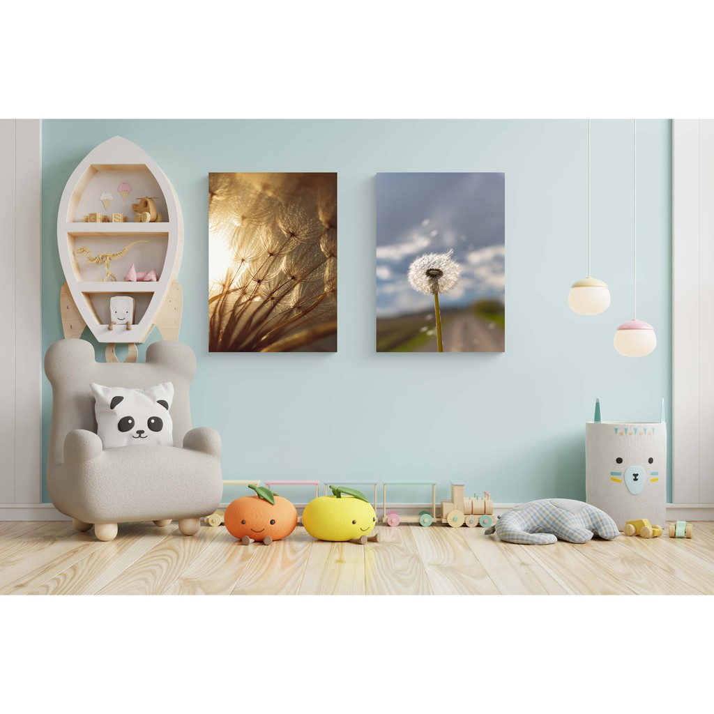Poster Gambar Dandelion A3+ | Dekorasi Dinding Estetik Minimalis Kamar & Cafe
