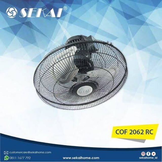 Jual Kipas Angin LangitLangit 20 inch COF 2062 RC Sekai Shopee Indonesia