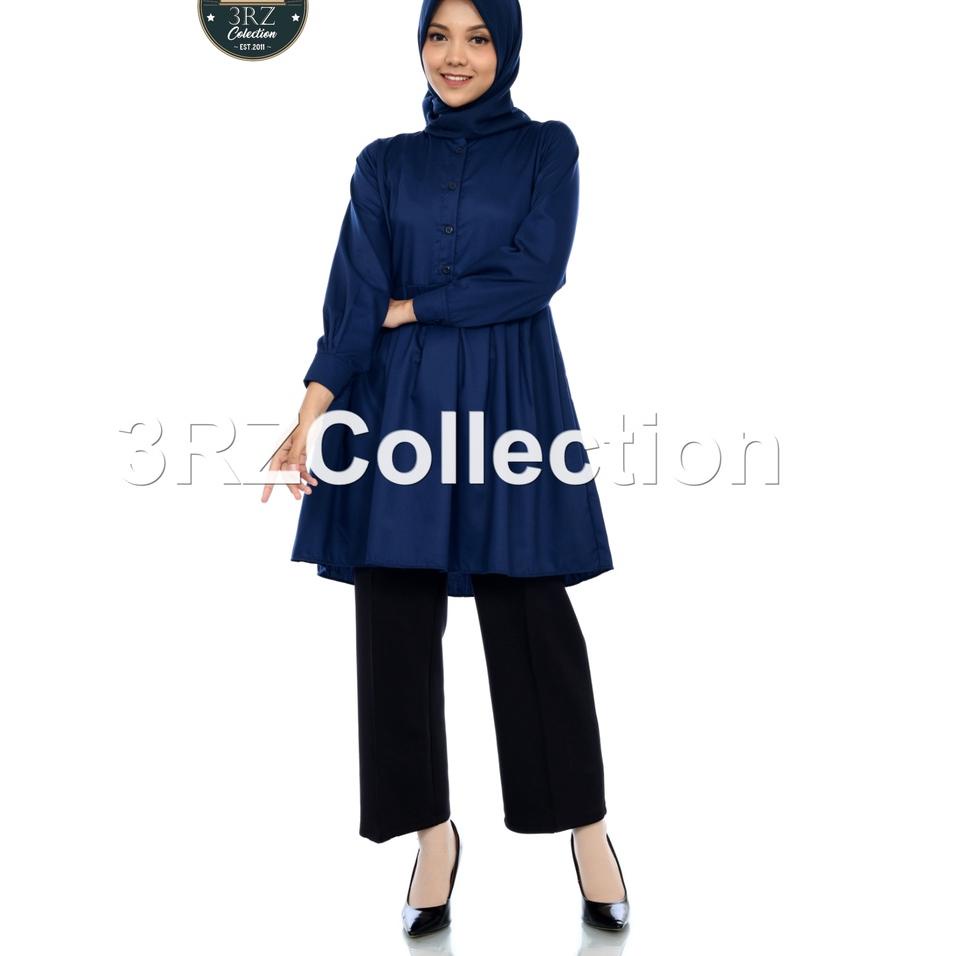 SALEE.. Tunik Putih Wanita Baju Tunik Putih Lis Hitam Pns Seragam Putih Pns Wanita Baju Putih Tunik 