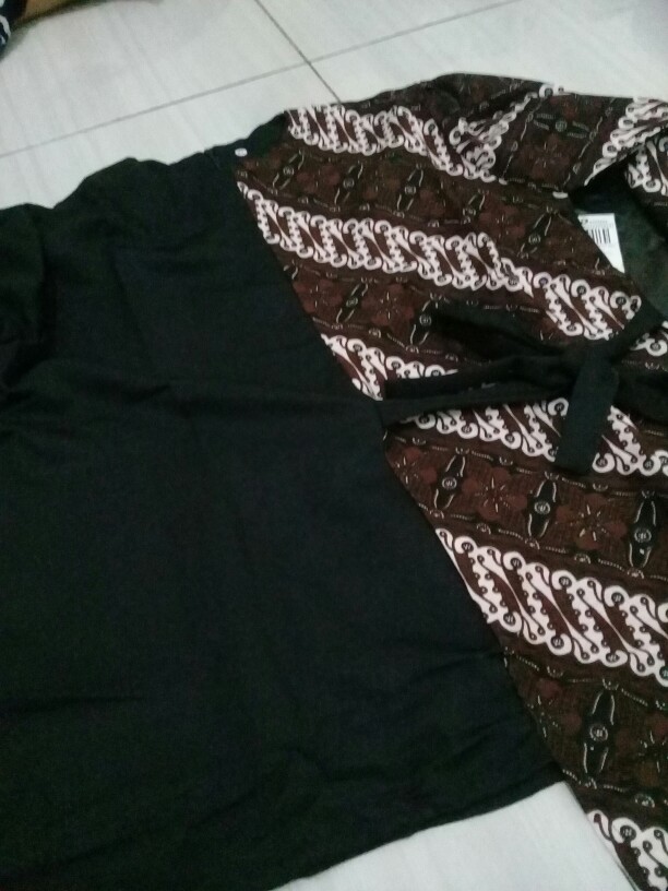 Tey-17 Batik Wanita Asj Sa Hrb026 Kenongo Kemeja Tosca Pendek
