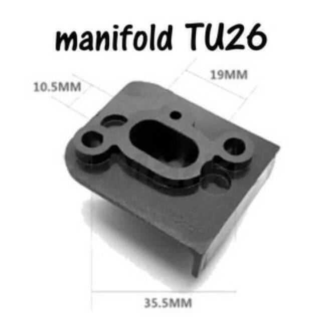 manifold TU26 - carburetor karburator damper knapsack knapsak sprayer paking packing sparepart spare
