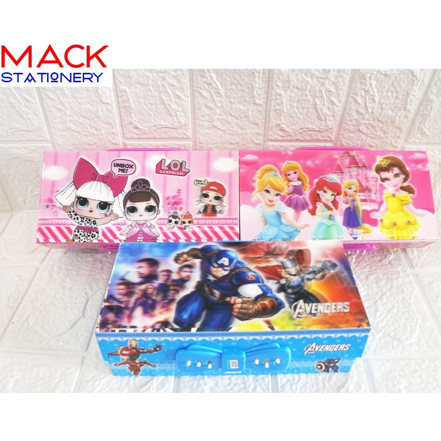 Kotak Pensil Kode 3 Susun 3 Dimensi / Pencil Case kode 3 Tingkat / Tempat Pensil kode-2