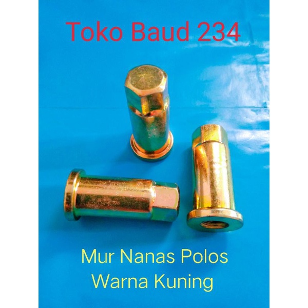 Mur Nanas Polos / Head RX King Warna Kuning Emas ( Harga satuan )