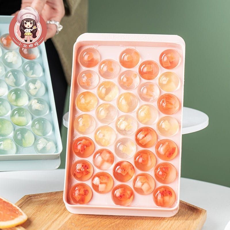 ICE TRAY BALL/ CETAKAN ES BATU PUDING BUAH JELLY TELUR PUYUH 33 ROUND