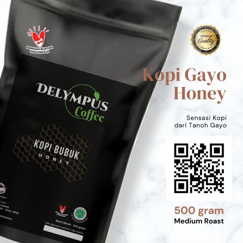 

KOPI GAYO ARABIKA BUBUK HONEY PROSES 500 GRAM