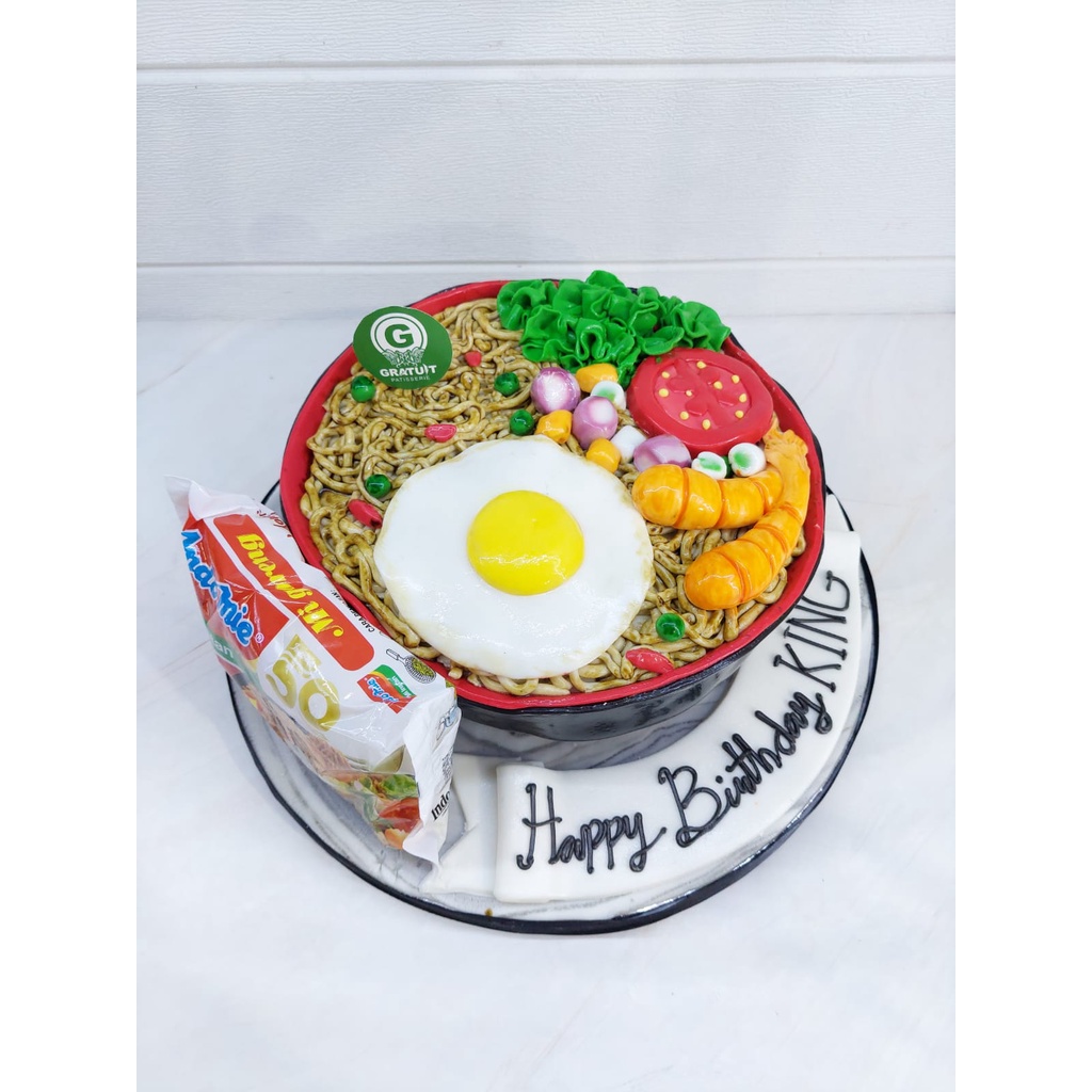 

REPLICA CAKE / INDOMIE GORENG CAKE ULANG TAHUN UK 20CM