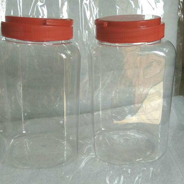 Toples Plastik Kotak Tinggi Cupang 2 Liter Kue Shopee Indonesia