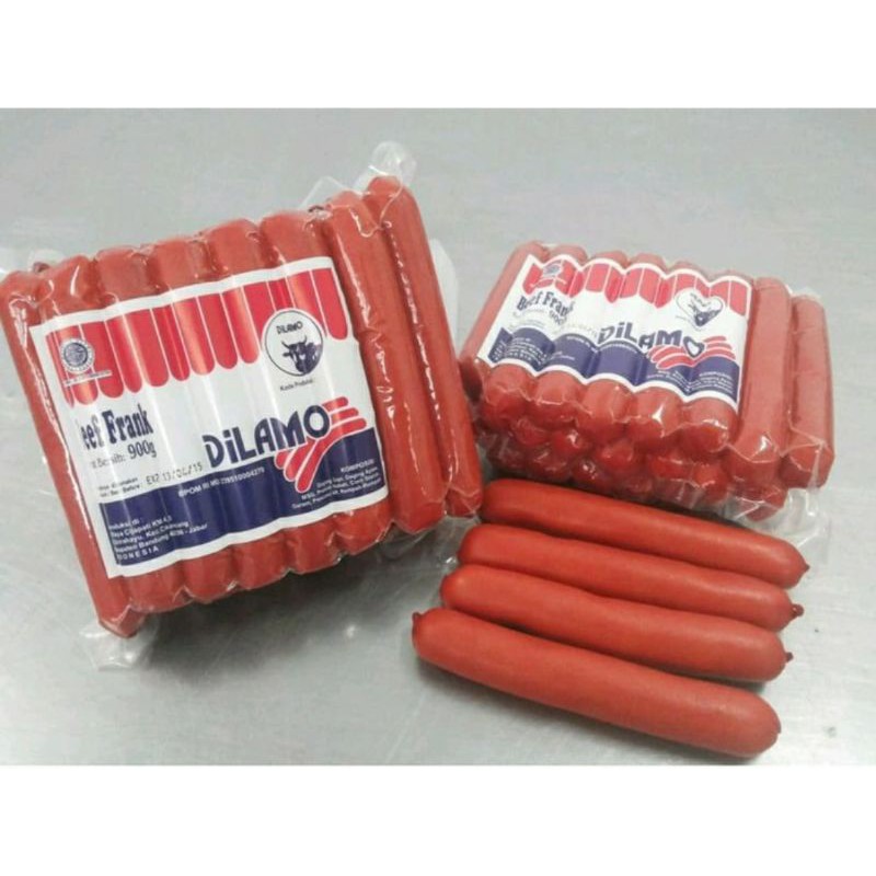 

Dilamo beef frank 450gr dan 900gr fastfood instan ready to eat