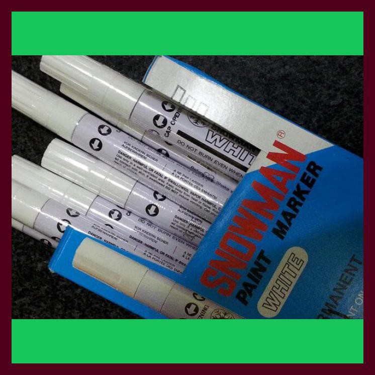 

SNOWMAN SPIDOL PERMANENT MARKER WHITE / SPIDOL PUTIH