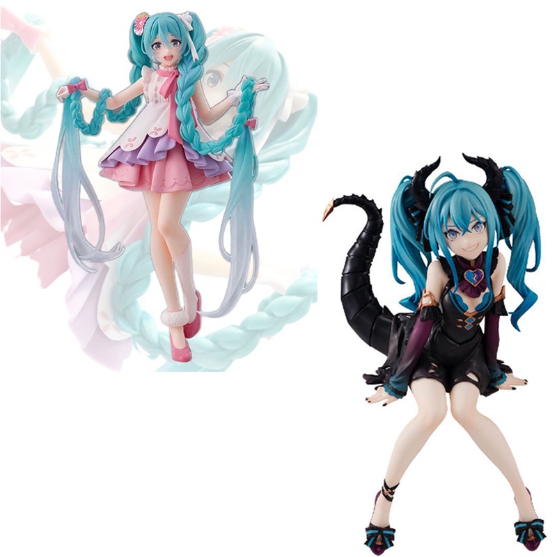 Mainan Action Figure Anime Hatsune Miku Kawaii Little Devil Bahan PVC Ukuran 15CM Untuk Hadiah Ulang Tahun Anak