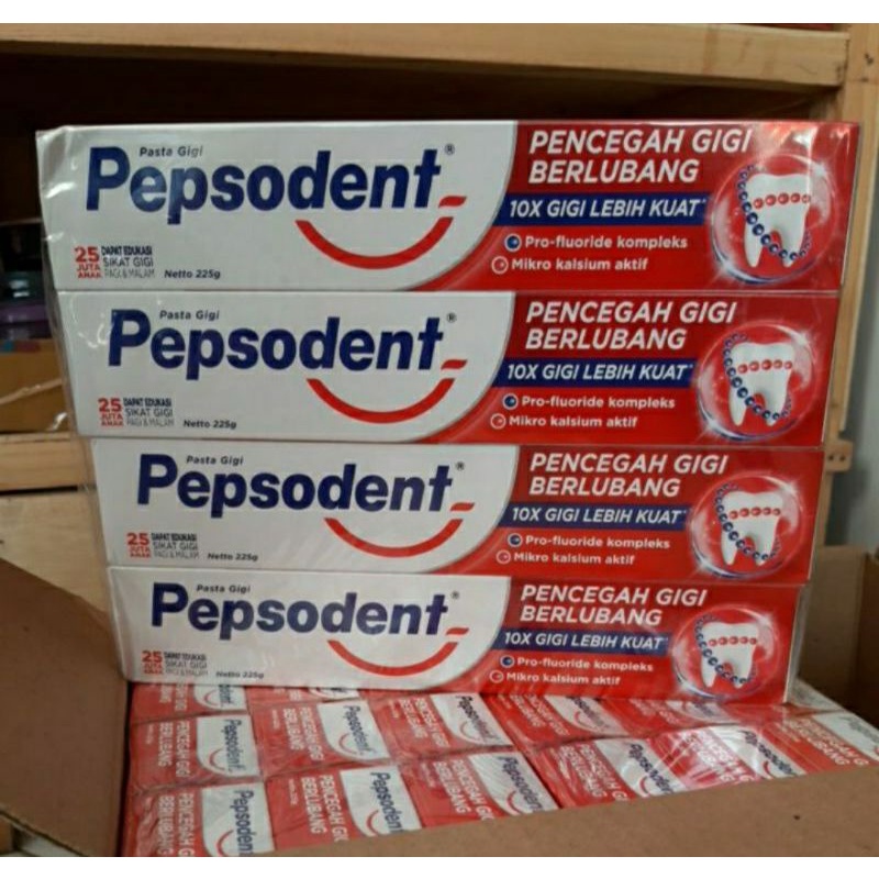 COD Pepsodent 225 g Odol Pasta Gigi Berlubang Pepsoden Dewasa Anak Kemasan Besar