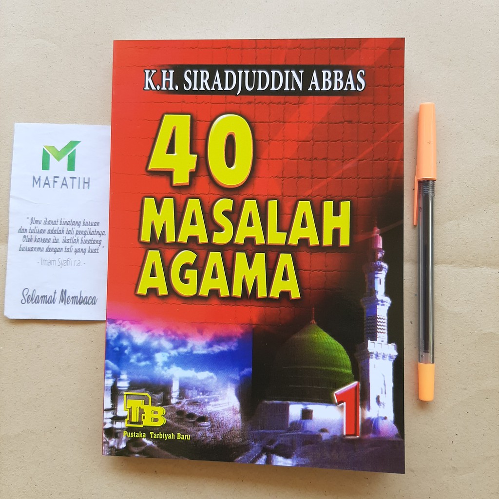 Buku 40 MASALAH AGAMA Lengkap Jilid 1 2 3 4, KH. Siradjuddin Sirajuddin Abbas Pustaka Tarbiyah Baru