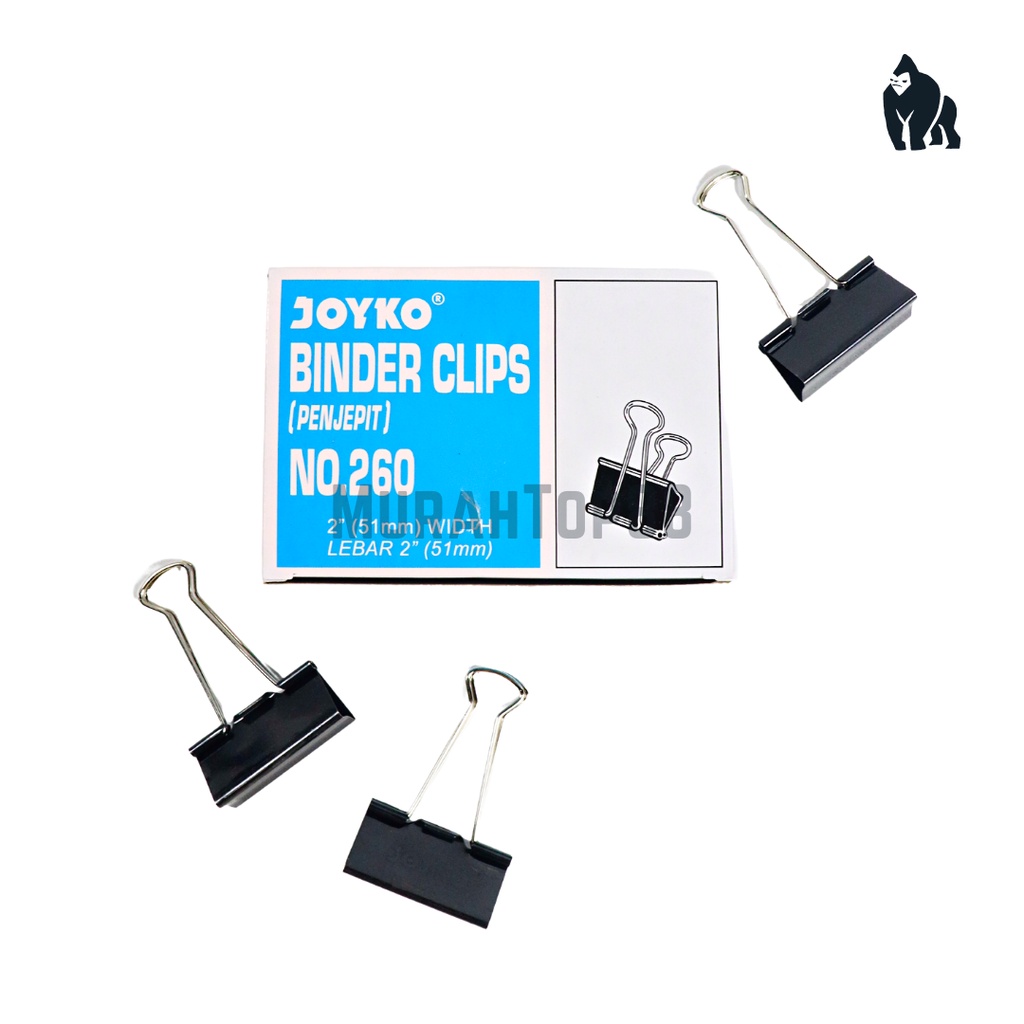

Binder Clip No. 260 Joyko / Klip Penjepit Kertas [PER BOX isi 12 PCS]