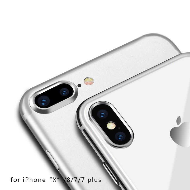 Case Pelindung Lensa Kamera Belakang Untuk iPhone x 7 8 Plus